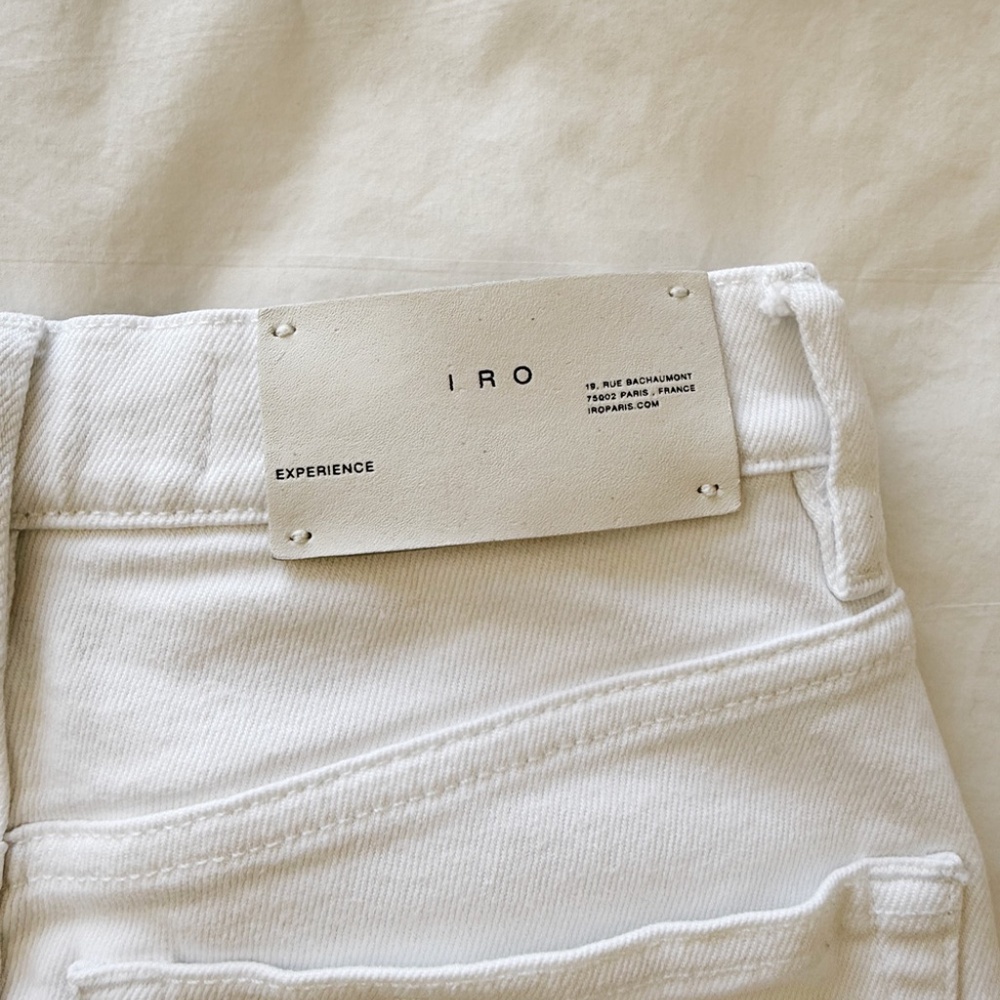 Iro Paris Doune Cropped White Jeans (size 25) - Picture 7 of 7
